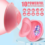 Vibrator Nipple Sex Toys For Women - Vibrating Nipple Clamps With 10 Powerful Vibration Modes Sucking Stimulator Massager, Rechargeable Adult Sex Toy Games For Couples Female