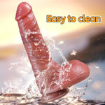 8.7 Inch Realistic Silicone Dildo With Big Balls For Women, Big Anal Dildos Sex Toy For G Spot Anal Stimulation, Lifelike Penis Sex Toys With Powerful Suction Cup For Beginners
