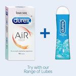 Air Ultra-Thin Condoms for Men – High Sensitivity, Lubricated, Straight-Walled, 10 Ct