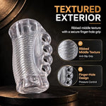 Clear Pocket Pussy Male Masturbator, TPE Sleeve, Sex Toys for Men