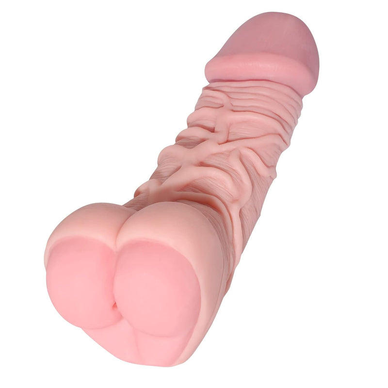 Realistic Dildo Pocket Pussy Masturbators Adult Sex Toy Stimulator With 3D Textured Mini Ass Anal, Soft Lifelike Clitoris Vaginal G-Spot Penis Dildos For Male Women Beige