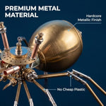 Steampunk Golden Spider 3D Metal Puzzle Kit, 160+ Parts for Adults