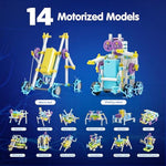 36-In-1 Motor Robotic Kits, Make Your Own Kids Craft Kits Educational Stem Toys For Ages 8-13 Boys And Girls, Science Gifts For 8 Years Old By Jova