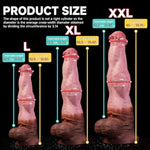 Realistic Horse-Shaped Silicone Dildo for Hands-Free Play, Adult Sex Toys for Men and Women with Waterproof Design