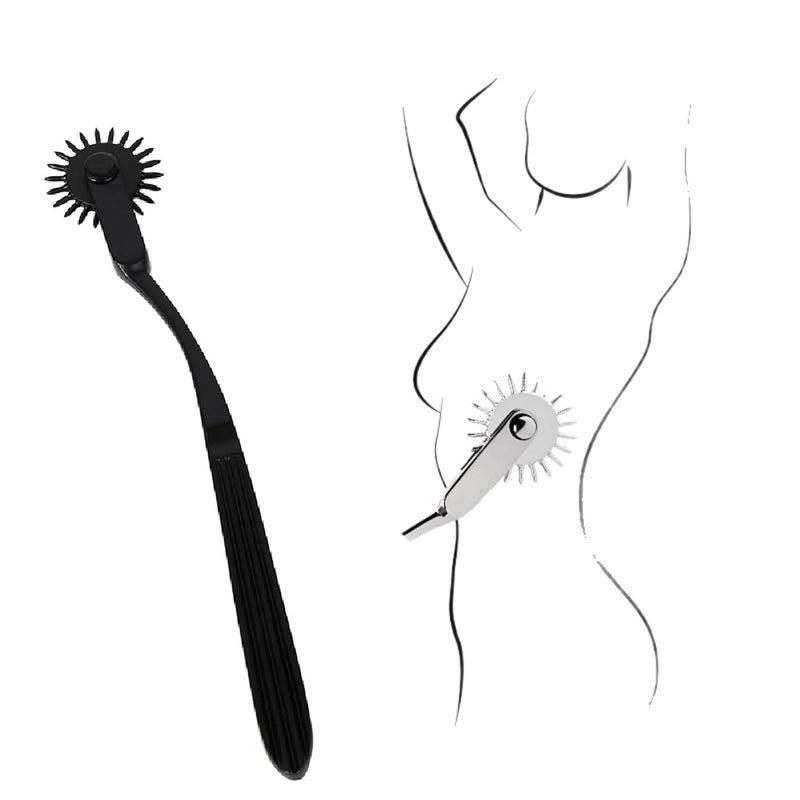 Bdsm Sex Toy Wartenberg Wheel With Handle, Pointed Nail, Wolf Tooth Roller, Female Couple, Spiked Hand Gear