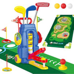 Toddler Golf Set For Boys Girls Age 3 4 5 6, Exclusive Foot-Pedal Design Auto-Reloads Balls, Upgraded Kids Golf Cart With 3 Clubs & 8 Balls, Indoor And Outdoor Golf Toys Birthday Gift