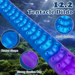 Monster Dildo Tentacle Dildo - Anal Dildo12.2 Realistic Fantasy Dildo With Strong Suction Cup, Anal Sex Toys Long Huge Silicone Dildo Anal Toy For G Spot & P Spot Stimulation Adult Sex Toys & Games