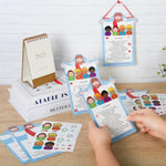 24 Sets The Lord's Prayer Craft Kit with Stickers for Christian Wall Hanging Decor