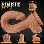 2.3'' Diameter Dual Density Silicone Giant Dildos, 17.5" Inch Extra Long Thick Dildo With Suction Cups For Prostate Stimulation Deeper Anal Play, Anal Snake Dildo Adult Sex Toys For Women Men Gay