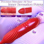 Rose Toy Vibrator Sex Toys For Women - Big Mouth Tongue Licking Vibrators For Clitoral Nipple Pleasure, Thrusting Dildo For G Spot Anal Stimulation, Sexy Lips Adult Toys For Female Couples