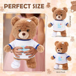 Get Well Soon Gifts For Kids Injured Recovery Bear Stuffed Animal Gifts Bear For Kids Adult With Broken Arm After Surgery Soft Bandage Plush 10 Inches(Brown,Leg Injury)