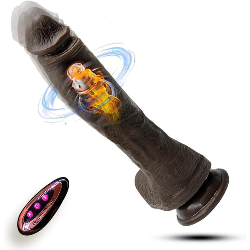 10.6" Thrusting Dildo Vibrator For Women, Realistic Vibrating Dildo Wi BlessMyBucket 10.6" Thrusting Dildo Vibrator For Women, Realistic Vibrating Dildo Wi BlessMyBucket