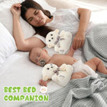 2 Pcs Large Christian Sheep Stuffed Animals For Gifts 9.84 Inch Cute Prayer Sheep Plush With Embroidered Cross Religious Lambs Gifts For Kids Adults Easter Basket Stuff Pray Birthday Christmas
