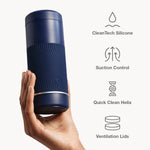 W500 Clitoris Vibrator Suction Toy Black/Chrome & Arcwave Pow Blue Male Masturbator - Sex Toys For Couples Bundle