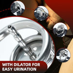 Flat Chastity Cage Stainless Steel Metal Chastity Devices With Catheter Penis Lock Silver Grey Cock Cage Bdsm Bondage Sex Toys For Men, Couples (45Mm,Long Catheter)