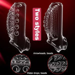 Penis Sleeve Penis Pump Mens Sex Toys, Cockring Sleeve Penis Ring Extender for Male Sex Toys with Ball Stretcher, Fantasy Monster Wolf Dildo Sleeve Penis Exlarger Extension Adult Sex Toys for Couples