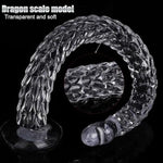 15.94In Super Long Anal Plug Anal Sex Toys, Transparent Butt Plug Anal Dildo With Dragon Scales, Silicone Anal Toys For Prostate Massager, Suction Dildo Anal Dilator Sex Games Male Sex Toy For Couples