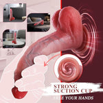 Uncut Realistic Dildos Foreskin Dildo With Movable Balls,Liquid Silicone Real Skin Dildo With Suction Cup, Strap-On Harness Sex Toys For Men And Women G Spot Pleasure Vaginal Or Anal Play