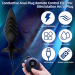 Electro Shock Trainer Kit,Electric Shock Soft Silicone Plug Butt Plug, Multi-Frequency Electric Stimulation Anal Plug Dilator,E-Stim Prostate Massager, G-Spot Stimulator Sm Sex Toy For Men