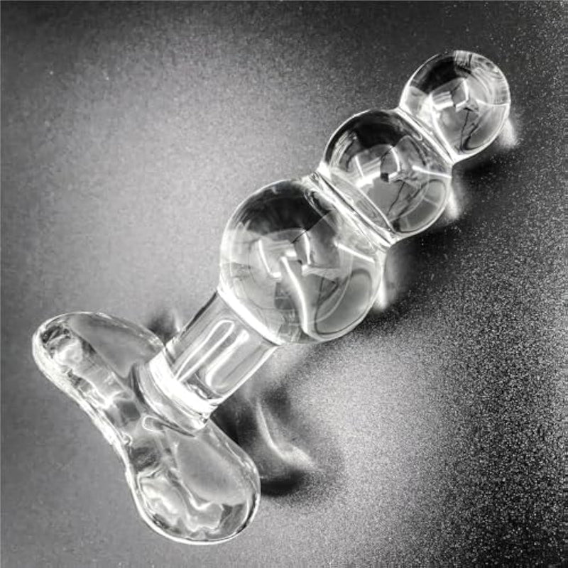 Glass Anal Plug, Crystal Glass Anal Plug,Anal Trainer, Crystal Butt Plug,Anal Expander Training Sex Toys Anal Masturbation Plug For Men Women Gay And Couples