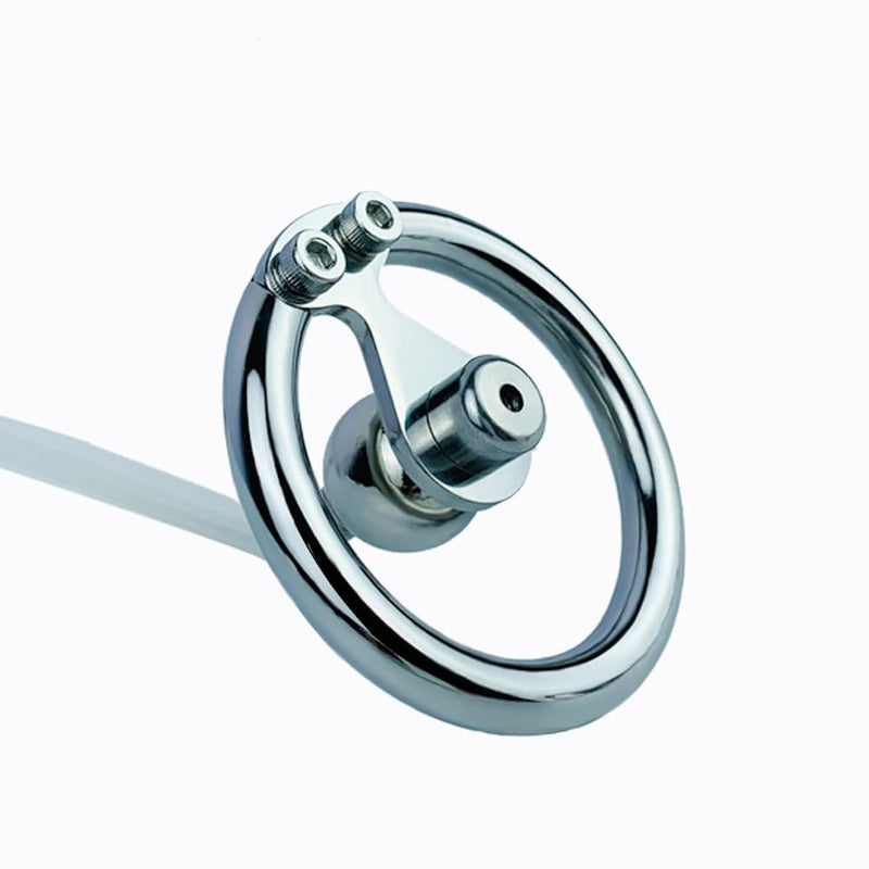 Men'S Cb Lock Double Screw Anti Side Deviation Cage Plate Type Chastity Lock Chastity Device