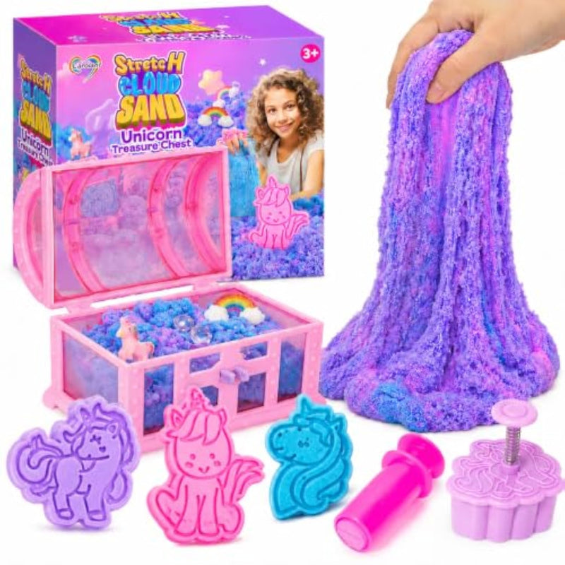 Unicorn Cloud Sand Sensory Kit for Kids, Play Sand Toys, Sand Play Set