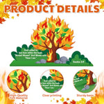 24 Set 3D Burning Bush Craft Kit for Kids, Baby Moses VBS Sunday School Activity