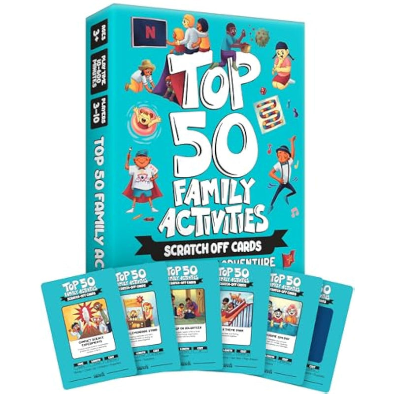 Top 50 Family Activities - 50 Fun Scratch Off Family Adventures And Family Games For Deep Bonding - Fun For Kids And Adults - Gifts For Family - Perfect For Family Fun Time & Family Night