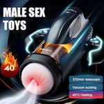Automatic Male Masturbator Male Sex Toy Male Masterbator Hands Free Masturbator Plump And Soft Men Pocket Pussy Adult Sex Toy Male Stroker With Thrusting & Licking Sucking Male Masturbators