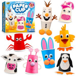 8 Project Animal Paper Cup Craft Kit for Toddlers Ages 3-5