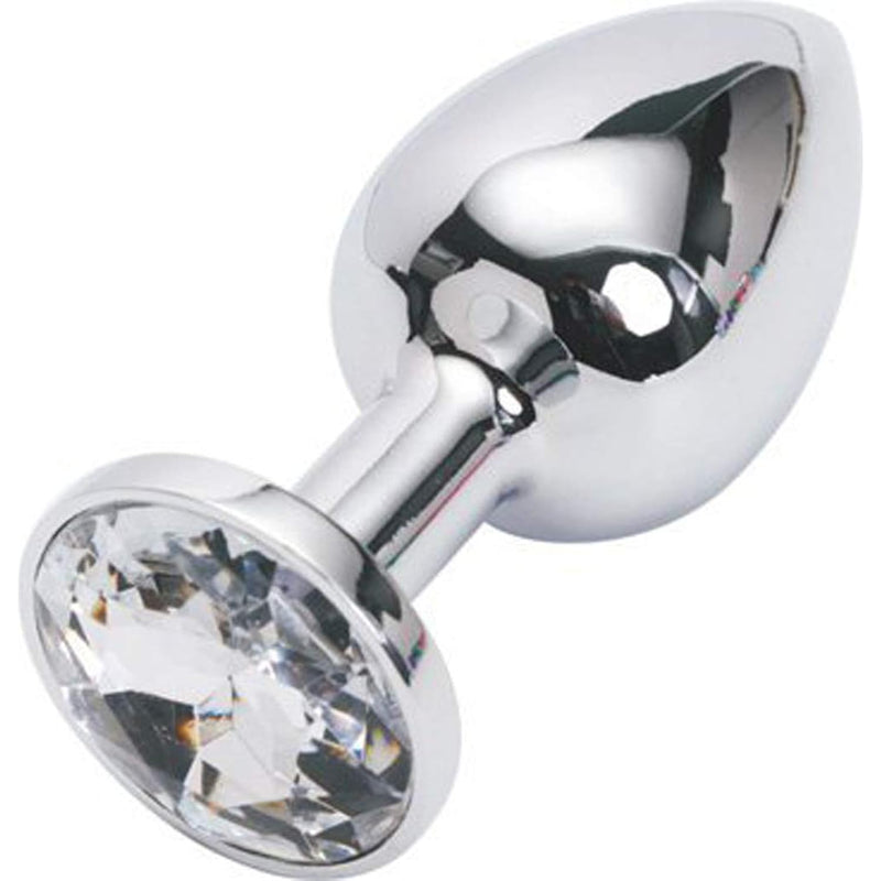 Fetish Deluxe edium-Sized Anal Plug Sex Love Games Bdsms Toys Super Quality Stainless Steel Ass Plugs Jewelry Kinkys Personal Massager For Women Lover Good Valentine 'S/Birthday Gift (White)
