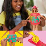Play-Doh Barbie Florals & Fringe Set with Modeling Compound & 9 Accessories