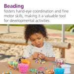 24 Pcs Pony Bead Bracelets for Kids, 3 Colors with Snap Closure