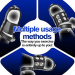 Leather Adjustable Testicle Restraint Chastity Cage with Chain for CBT and BDSM Play