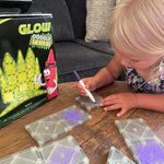 Crayola Glow Doodle Magnetic Building Tiles, 30-Piece STEM Set Ages 3+