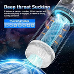 Automatic Male Masturbator,Sex Toys For Men,7 Rotating And Sucking Fully Waterproof Masturbation Cup,Men'S Pocket Pussy Hands Free Masterburbater With Tongue Licking,Male Sex Toys Adult Toy (Black)