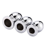 Hollow Butt Plug Stainless Steel Anal Dilator Adult Sex Toy: Metal Anal Plug Training Kit Hollow Butt Tunnel Plug Anal Toy For Women (Sml)