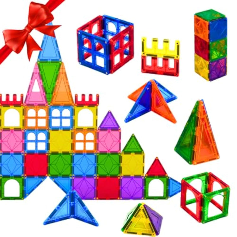 Magnet Tiles Building Blocks For Kids 32 Pieces Magnetic Educational Learning Stem