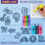 Create Your Own Window Art Kit for Kids, Makes 20+ Projects with Suncatchers