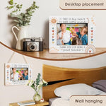 Boho Sun Rainbow Teacher Picture Frame, 5 x 7 Inch Wooden Appreciation Gift