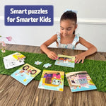 4In1 Vehicles Jigsaw Puzzles Set For Kids Ages 3-5 4-6 | Preschool Learning & Educational Toys | Brain Teaser Boards For Boys Girls + Coloring Sheets | Christmas Birthday Gifts