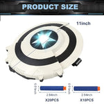 Shield Dart-Blasting Toys For Guns-Toys For Superhero 6 7 8 9+ Year Old Boys,Kids Roleplay Toy With Lights, With 30 Darts