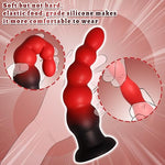 7'' Silicone Anal Butt Plug, Soft 5-Bead Progressive Anal Training Design