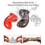 Hollow Penis Sleeve For Easy Urination Curved Penis Extension For Enlargement And Time Lengthening Cock Sleeves Sex Toys For Adult Men (Black)