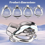 Small Chastity Device Cock Cage, Stainless Steel Male Chastity Cage With 2 Keys & Invisible Lock, Bondage Gear & Accessories Adult Sex Toy For Men (45Mm)