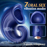 7 Strong Vibrating Penis Vibrator Male Masturbator, Glans Penis Training Vibrator With Diverse Particle Textures, Male Penis Trainer Sex Toy For Men Masturbation