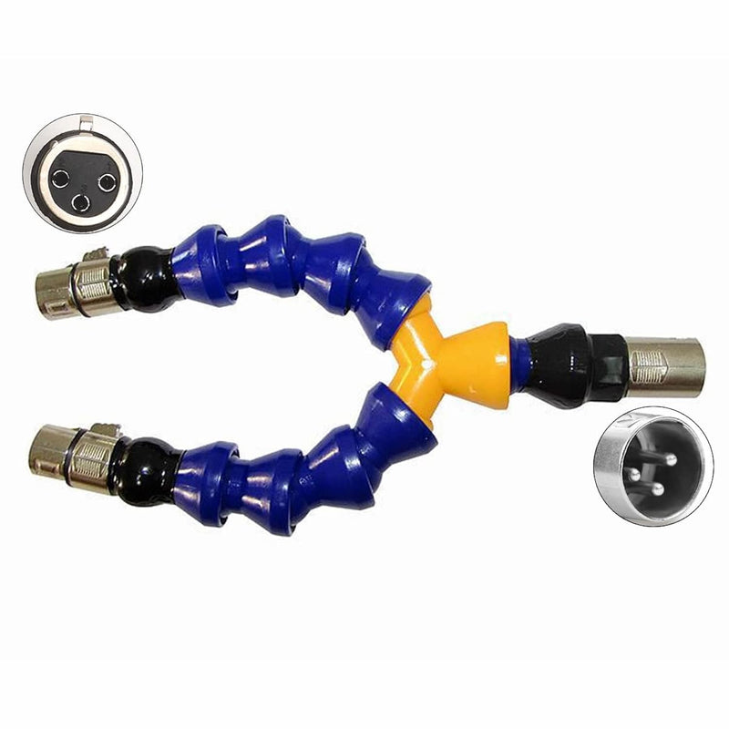 3Xlr Adapter With Flexible Rods For Sex Machine Device Attachements, Double Penetration Expander For 3Xlr Connector Dildos