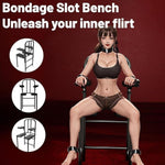 Bdsm Sex Chair, Multi-Functional Sex Furniture, With Handcuffs, Footcuffs, Neck Cuffs Restraints, Flexible Adjustment, Suitable For Couples Conditioning, Multi-Player Sex Games