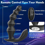 Vibrating Anal Beads Anal Plug, 5 Balls Anal Vibrator Anal Trainer Butt Plug With 10 Vibration Modes, Silicone Anal Dilator Vagina G Spot Stimulator Sm Sex Toys For Beginners Gay Women Couples