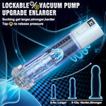 Electric Penis Pump Male Sex Toys - 9" Penis Pump Vacuum Cylinder Large Cock Extender Pump With 6 Erection Training Modes,Male Masturbator Stimulators Vibrator Stroker Adult Toys For Men Pleasures